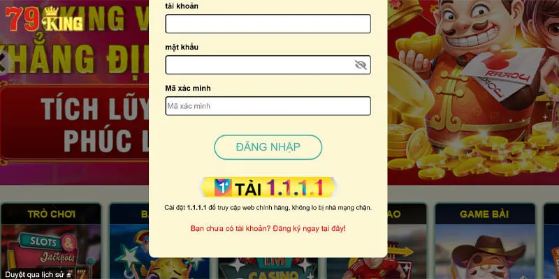 Các lưu ý cần thiết trong quá trình đăng nhập 79King